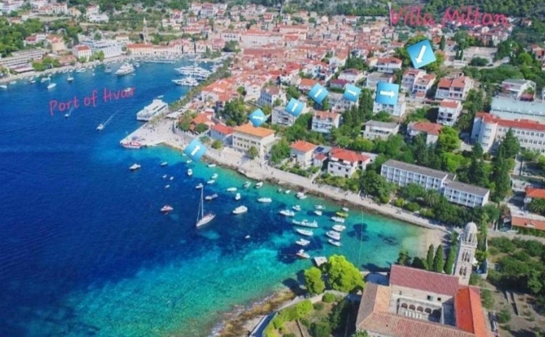Villa Milton Hvar Hvar Town Eksteriør billede